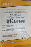 B.A. (Hons.) First Year Sem I history Hindi