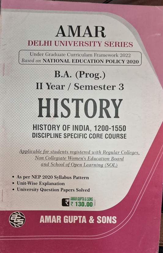 B.A.(Prog.) II Year / Semester-3