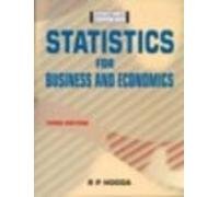 Statistics for Business and Economics (3/e)