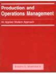 Production And Operation Management: An Applied Mo