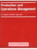 Production And Operation Management: An Applied Mo