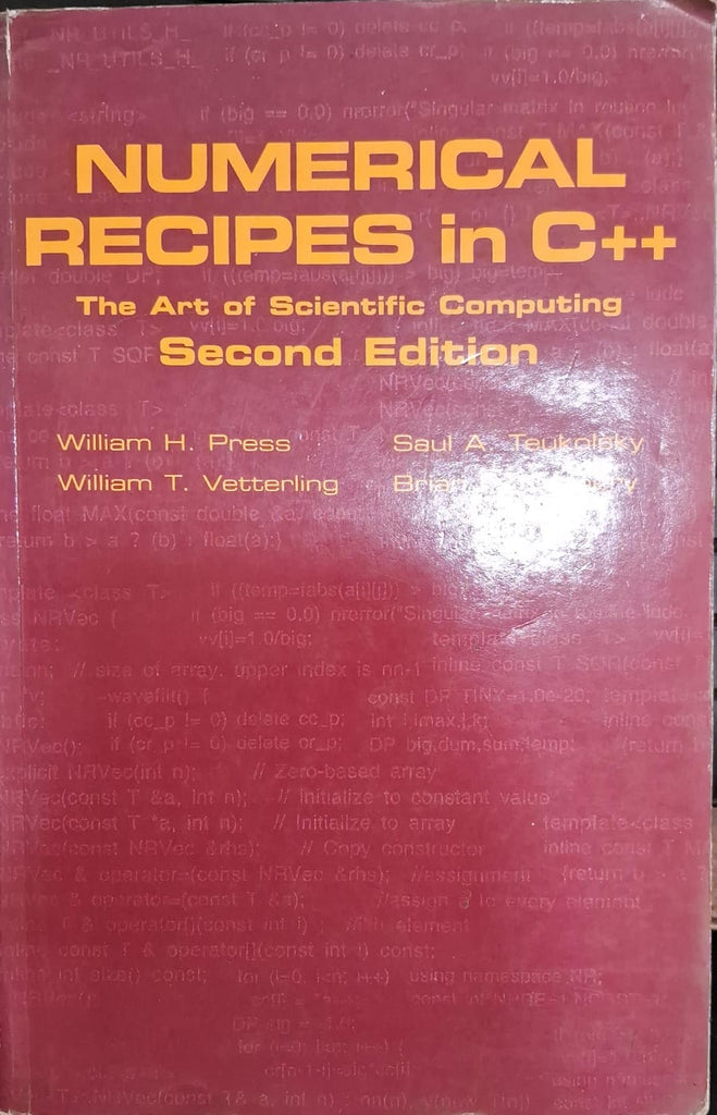 Numerical Recipes in C++ The Art of Scientific Computing – Book Land DU