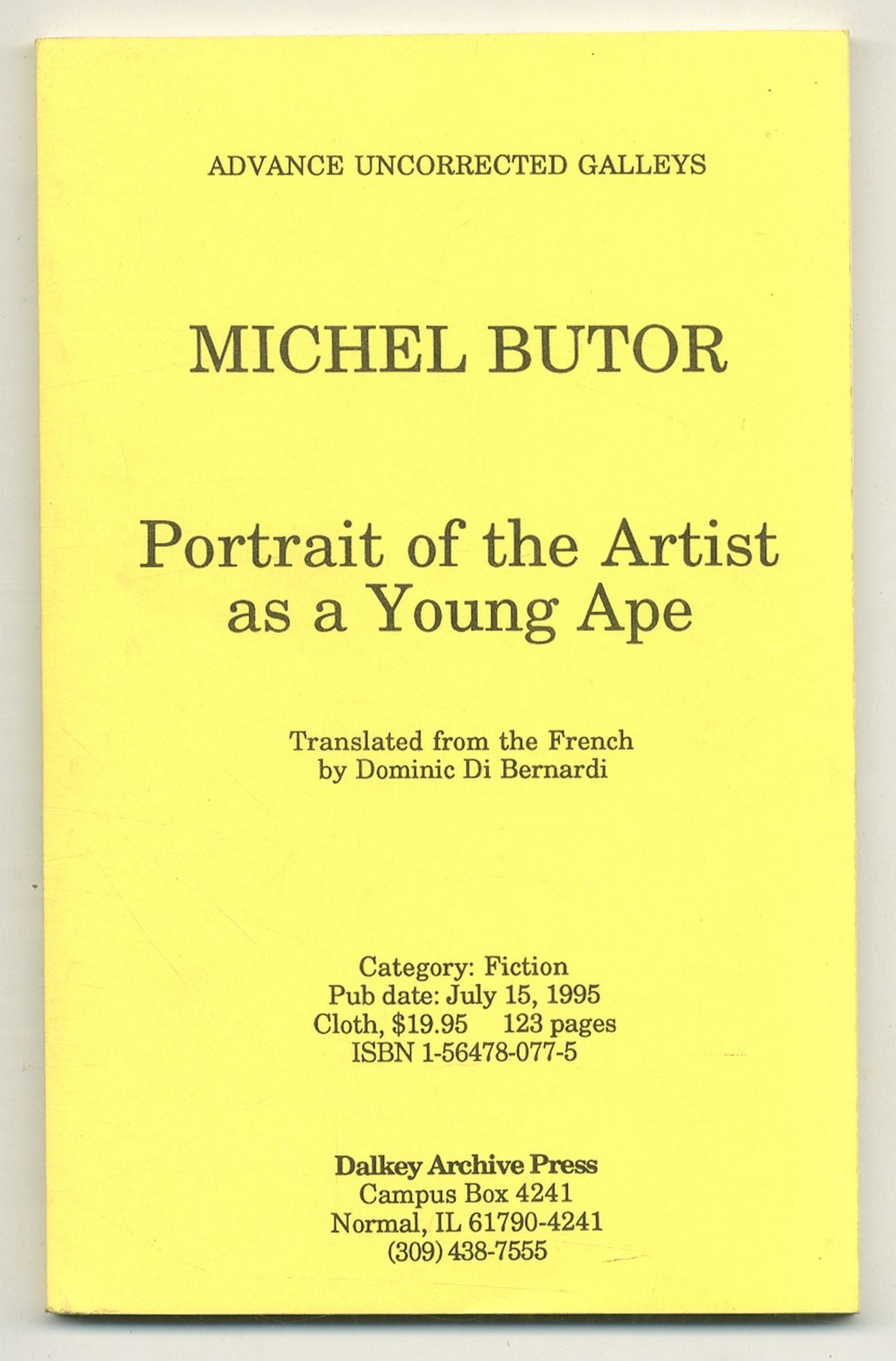 Portrait the Artist as a Young Ape.