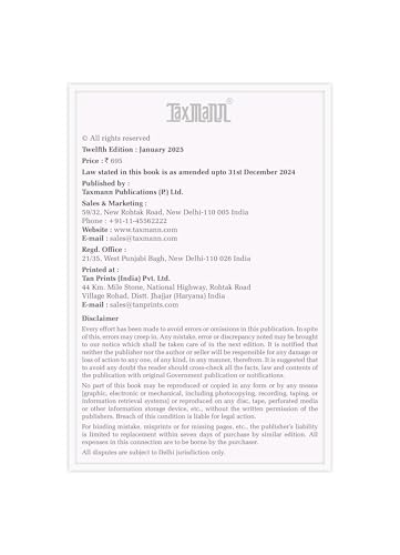 Taxmann's GST & Customs Law – NEP-aligned Textbook Offering Structured Coverage of GST and Customs—Integrating Practical Examples and Exam-oriented Content [2025]