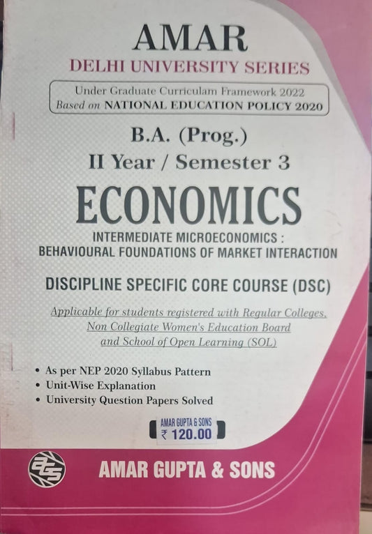 B.A. (Prog.) II Year / Semester 3