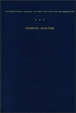 Complex Analysis (International Series in Pure and Applied Mathematics)