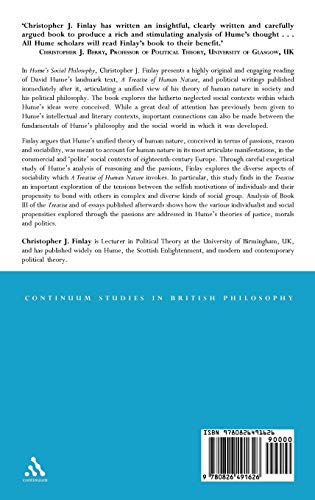 Hume's Social Philosophy: Human Nature and Commercial Sociability in a Treatise of Human Nature (Continuum Studies in British Philosophy)