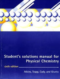 Student's Solutions manual for Physical Chemistry
