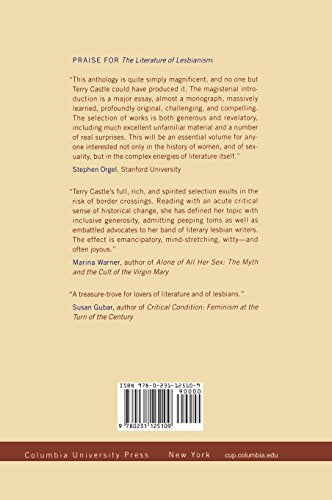 The Literature of Lesbianism: A Historical Anthology from Ariosto to Stonewall