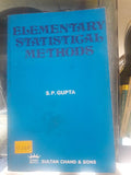 Elementary statistical methods - S. P. Gupta