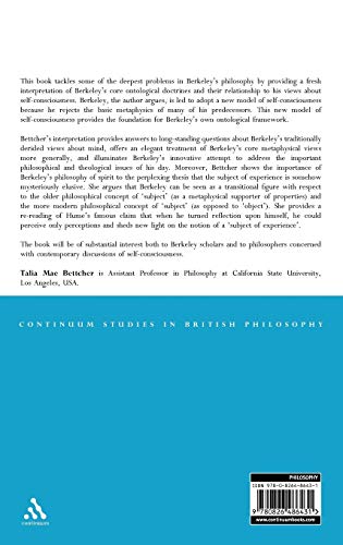 Berkeley's Philosophy of Spirit: Consciousness, Ontology and the Elusive Subject (Continuum Studies in British Philosophy)