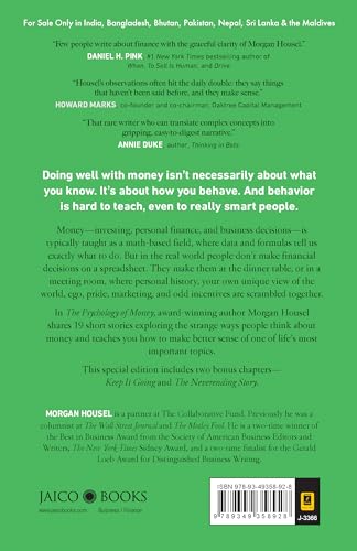 The Psychology of Money: Timeless Lessons on Wealth, Greed, and Happiness – Special Edition Includes 2 Bonus Chapters | Unlock Behavioural Secrets of Wealth | Transform Your Money Mindset