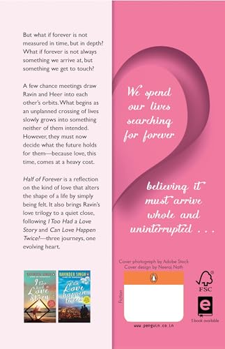 Half of Forever: A Heartfelt Romance Novel by Ravinder Singh | The Final Book of Beloved Love Trilogy, Following I Too Had a Love Story and Can Love Happen Twice?
