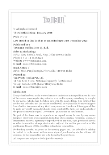 Taxmann's GST & Customs Law – Up-to-date Textbook with GST 2.0 Reforms—Designed to Deliver Concept-first Learning | Practical Compliance Clarity & Exam-oriented Preparation