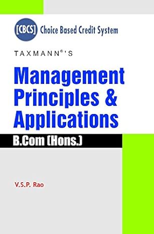 Management Principles & Applications - B.Com(Hons.) [Choice Based Credit System