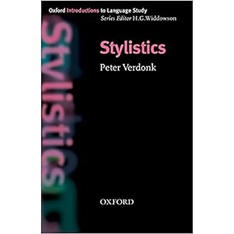 STYLISTICS (Oxford Introduction to Language Study Series)