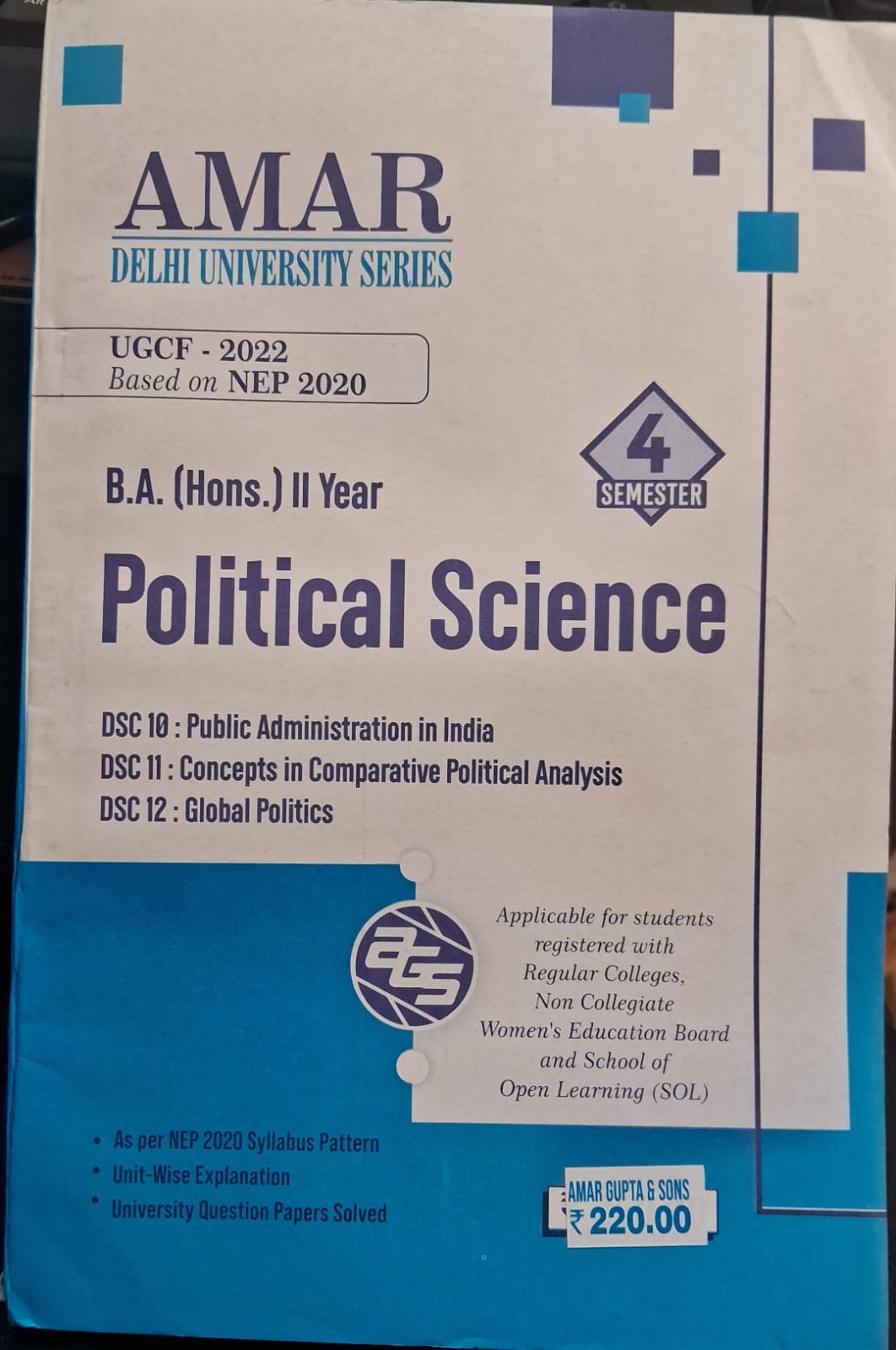 B.A.(Hons.) II Year Sem 4