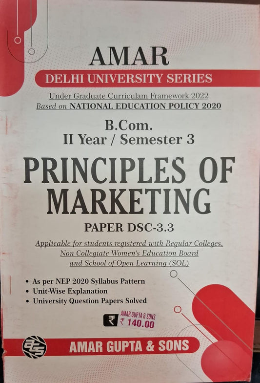 B.COM.II Year / Semester 3 Principles of Marketing