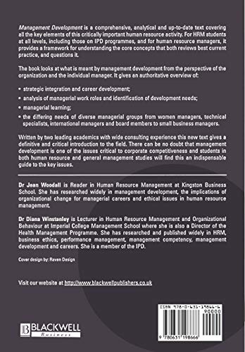 Management Development: Strategy and Practice (Human Resource Management in Action)