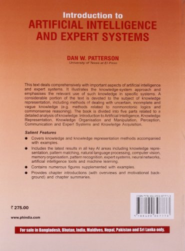 Introduction to Artificial Intelligence and Expert Systems – Book Land DU