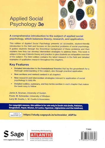 Applied Social Psychology: Understanding and Addressing Social and Practical Problems