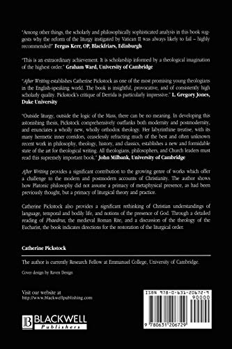 After Writing: On the Liturgical Cosummation of Philosophy (Challenges in Contemporary Theology)