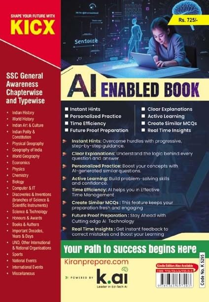SSC General Awareness Chapterwise & Typewise Solved Papers Till January 2025 TCS PYQs Covered for CGL,CPO,CHSL,Steno,MTS,Delhi Police & Constable GD ( English Medium)(5295)