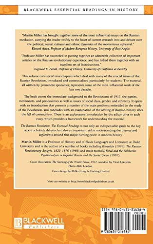 The Russian Revolution: The Essential Readings (Blackwell Essential Readings in History)
