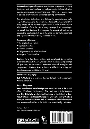 Business Law: An Active Learning Approach (Open Learning Foundation)