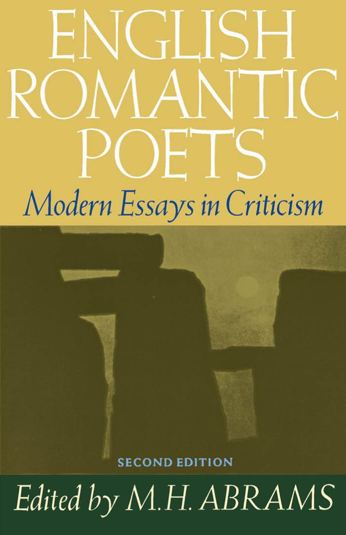 English Romantic Poets: Modern Essays in Criticism: 35 (Galaxy Books)