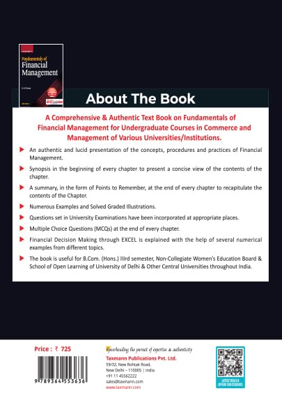Taxmann's Fundamentals of Financial Management (UGCF | NEP) – Excel-integrated Textbook Covering Capital Budgeting | Cost of Capital | Dividend Decisions | Working Capital | Valuation