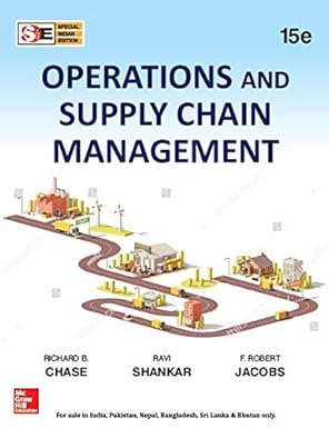 OPERATIONS AND SUPPLY CHAIN MANAGEMENT,