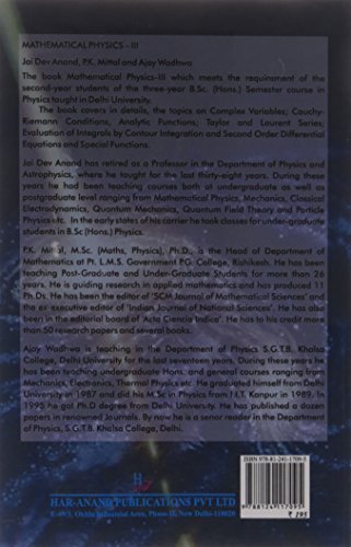 Mathematical Physics: Part 3