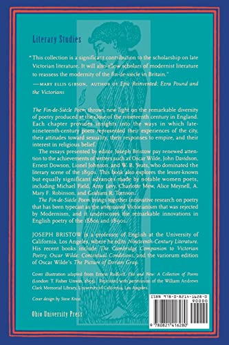 The Fin-de-Siecle Poem: English Literary Culture And The 1890s