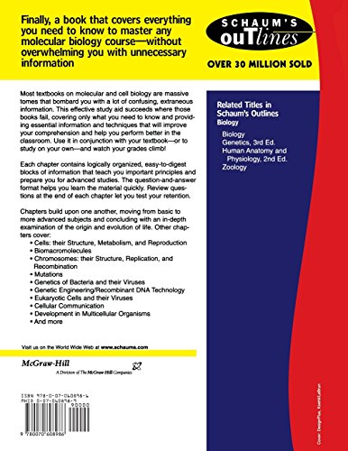 Schaum's Outline of Molecular and Cell Biology