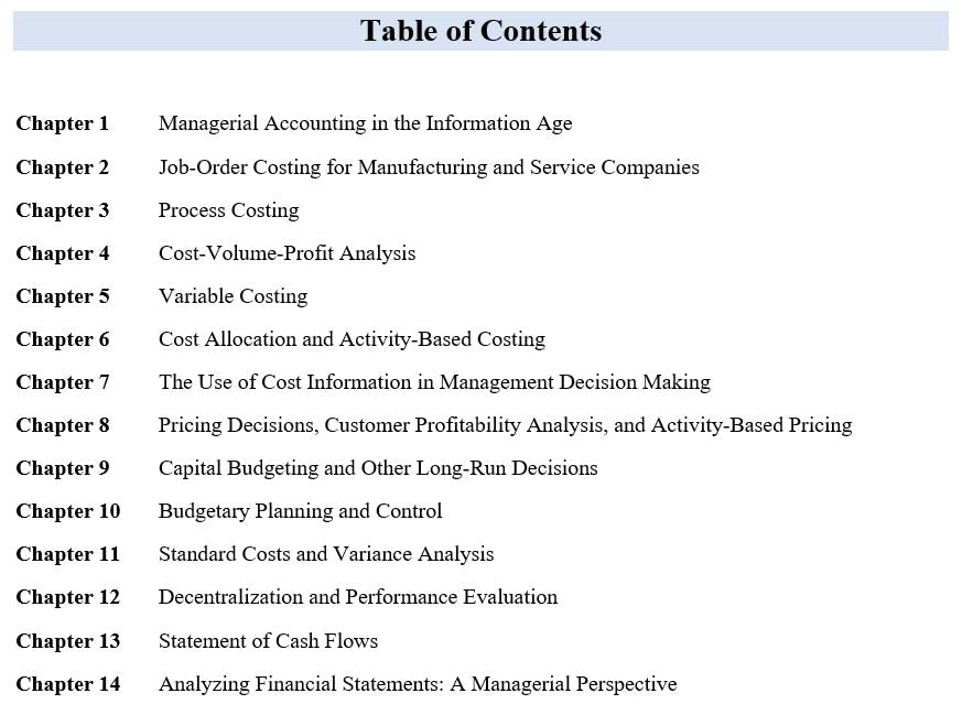 Managerial Accounting, 7ed (An Indian Adaptation)