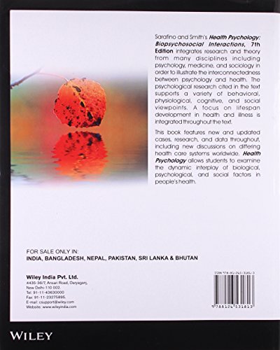 Health Psychology: Biopsychosocial Interaction, 7ed