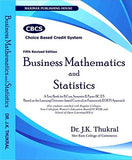 Business Mathematics and Statistics B. Com Sem-2 By Dr. J.K. Thukral For 2021 Exam Delhi University