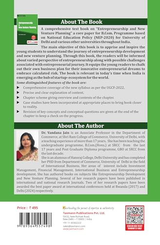 Taxmann's Entrepreneurship & New Venture Planning – Comprehensive Guide—Featuring Case Studies | Business Plan Competitions | Policy Reviews | Innovation & Startup Ecosystem Focus – UGCF | NEP