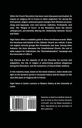 Religion and Revolution in France, 1780-1804