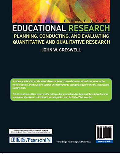 EDUCATIONAL RESEARCH PLANNING CONDUCTING AND EVALUATING QUANTITATIVE AND QUALITATIVE RESEARCH 4ED (PB 2022)