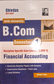 Discipline Specific Core Course-3 (DSC 3) B.COM financial accounting
