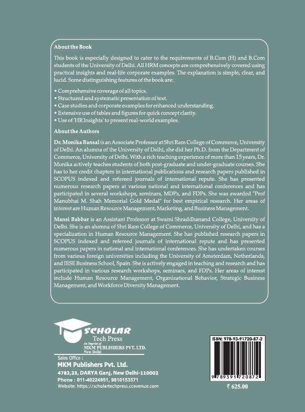 HUMAN RESOURCE MANAGEMENT [B.Com(H) and B.Com] under NEP Edition 2026