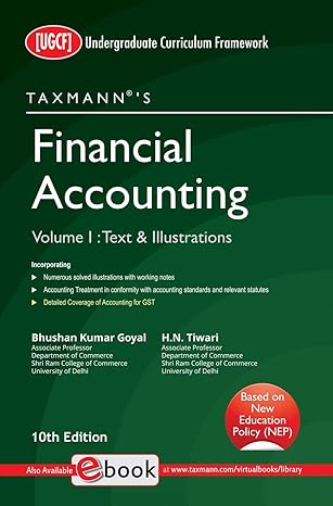 Taxmann's Financial Accounting (UGCF | 2 Vols.) – Most updated & amended student-oriented book, with numerous solved illustrations plus working notes & B.Com. (Hons.) past question papers