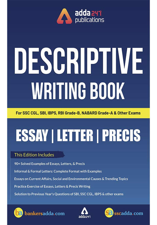 Descriptive Writing Book for SSC and Bank Exams (English Printed Edition)
