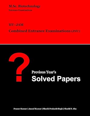M.Sc. Biotechnology Entrance Examination