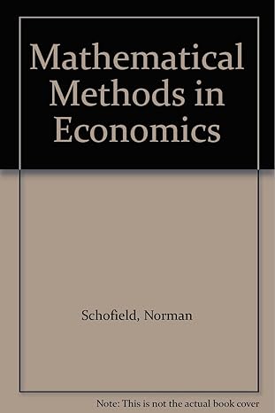 Mathematical Methods in Economics