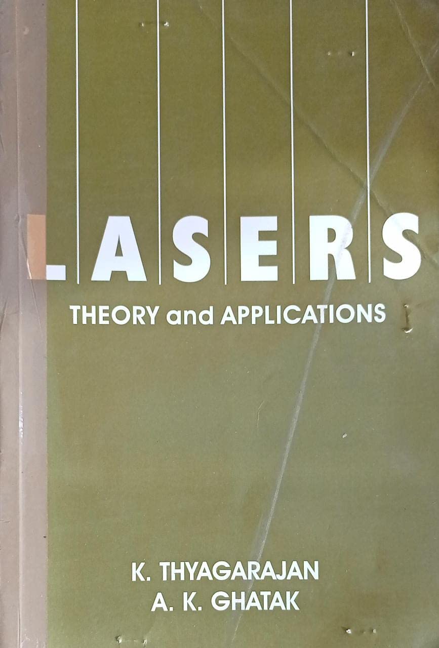 Laser Theory And Applications By K Thyagarajan Second Hand & Used Book