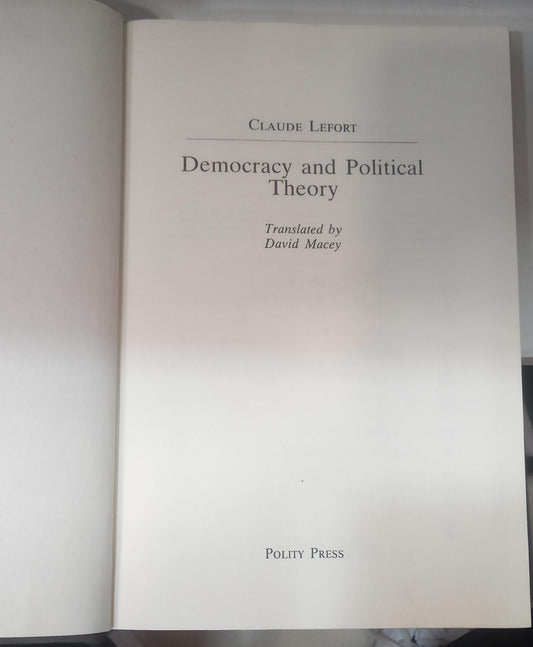 Democracy and Political Theory
