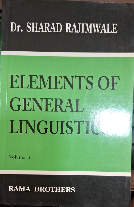Elements of General Linguistics VOL II